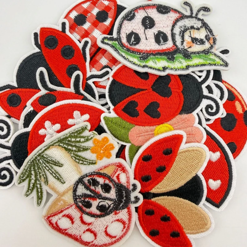 رقعة تطريز إبداعية لطيفة على ش - مراجعة Embroidery Lady Bug وسعره