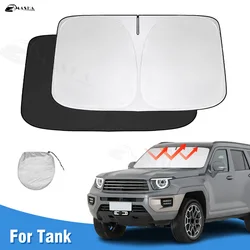 Windshield Sun Shade For Great Wall GWM WEY Tank 700 Hi4-T 2024 Accessories Sunshade Sun Visor Protector Foldable Blocks UV Rays