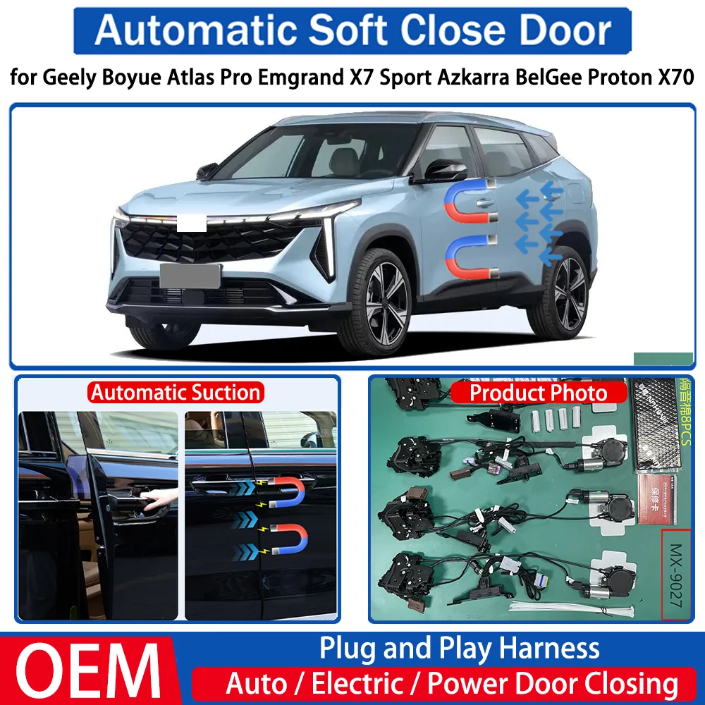 

for Geely Boyue Atlas Pro Emgrand X7 Sport Azkarra BelGee Proton X70 Car Automatic Soft Close Door Electric Suction Auto Closing