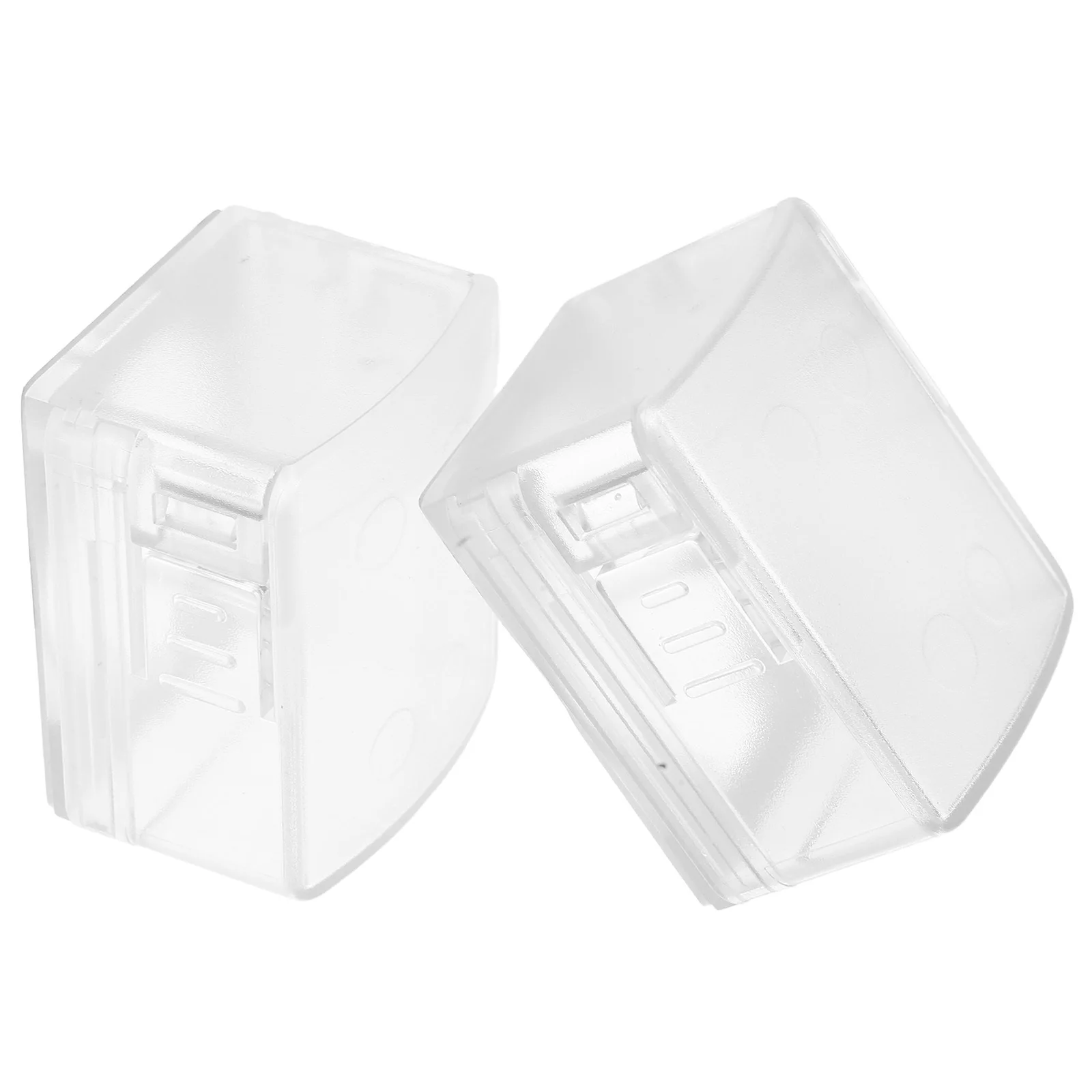 

2pcs Child Proof Lock Cover For Kids Safety Plastic Door Lock Guard Anti-Lock Gadget Bedroom Front Door Apartment Hotel Use