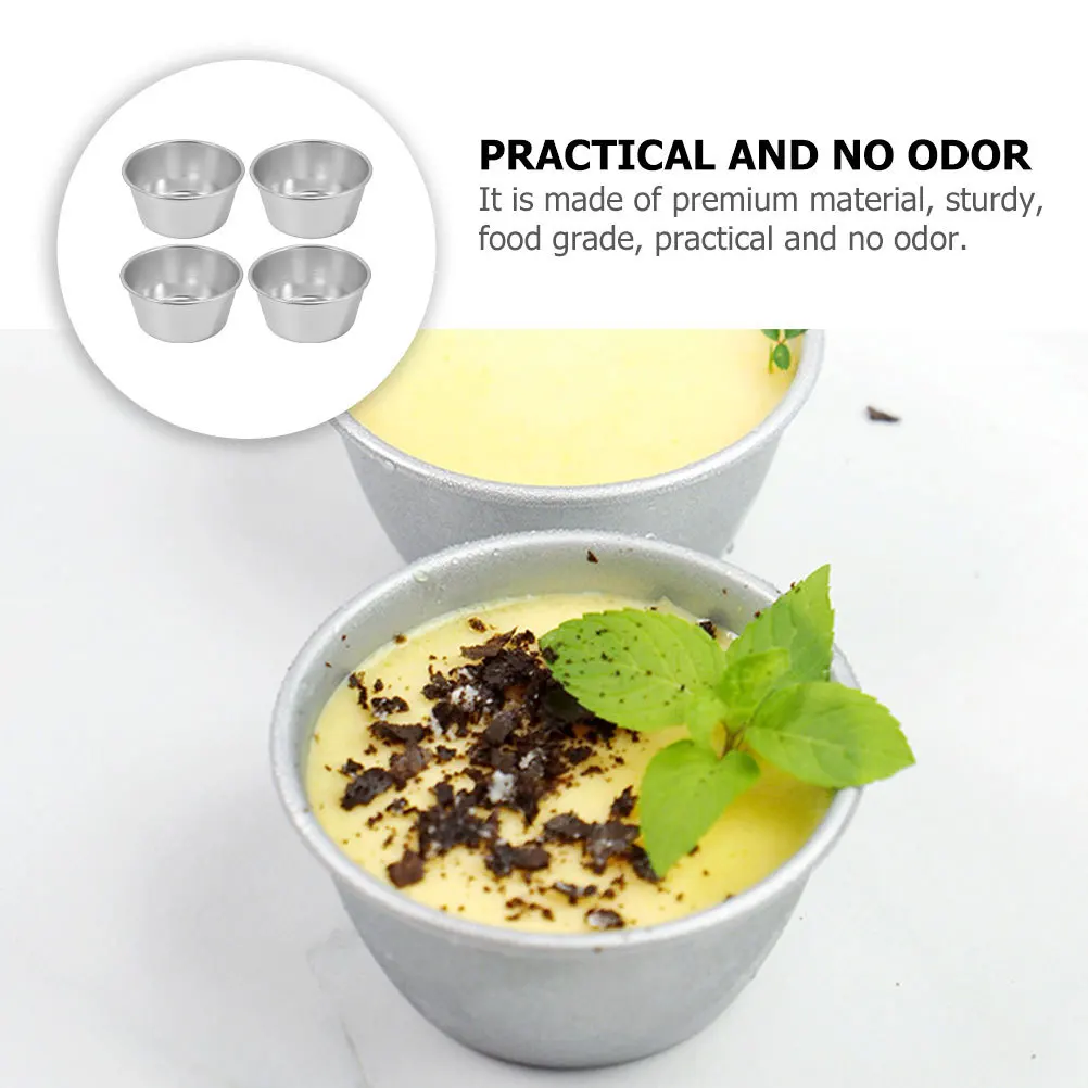 

1pcs Pudding Cup Mold Nonstick Aluminum Alloy Mini Cake Pans For Baking Muffins Desserts Household Kitchen Bakeware