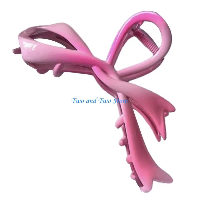 

HX6F Metal Bowknot Hair Ornament Winter Hair Claw Stylish Hairpin Clip for Girl