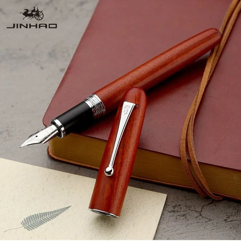 

Jinhao 9035 Natural Wood Fountain Pen EF/F/M Extra Fine Nib Luxury Elegant Pen Office School Writing Supplies Stationery