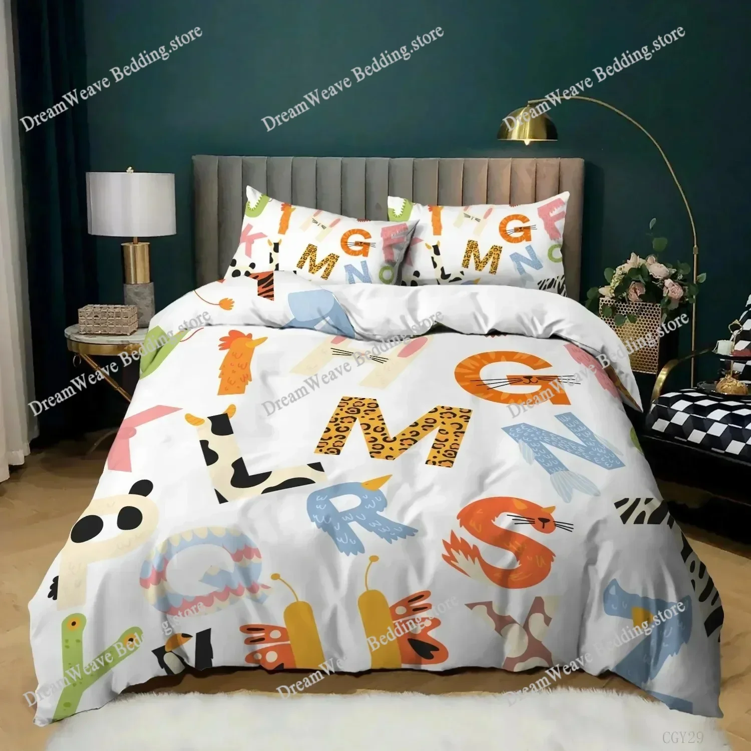 3D Cows Duvet Cover Set Animals Black White Milk Cows King Queen Size Polyester Comforter Cover for Boys Girls Kids Bedding Set5
