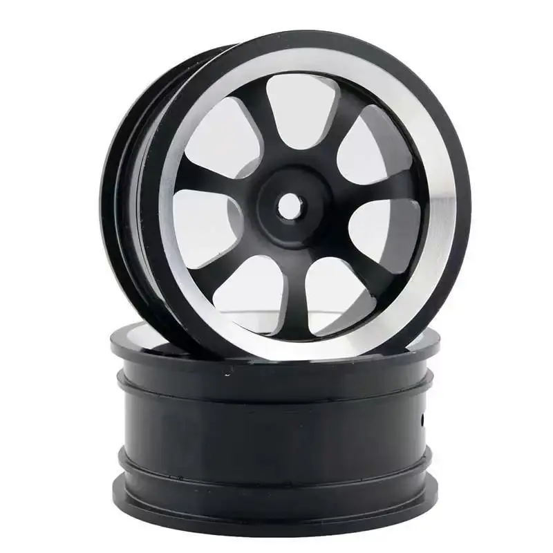 Metal tires/aluminum alloy wheels/cherry blossom design/flat tread pattern. Suitable for 1:10 scale remote-controlled vehicles s