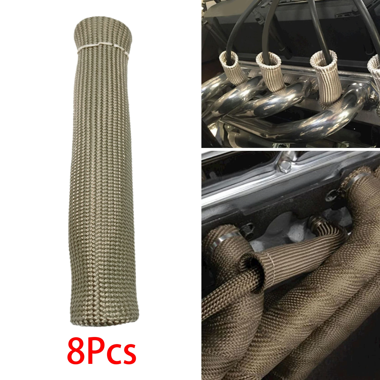 Candela Wire Boot Heat Shield Protector Sleeve Spark Plug Heat Sleeve Protection Cover sostituzione fibra di basalto