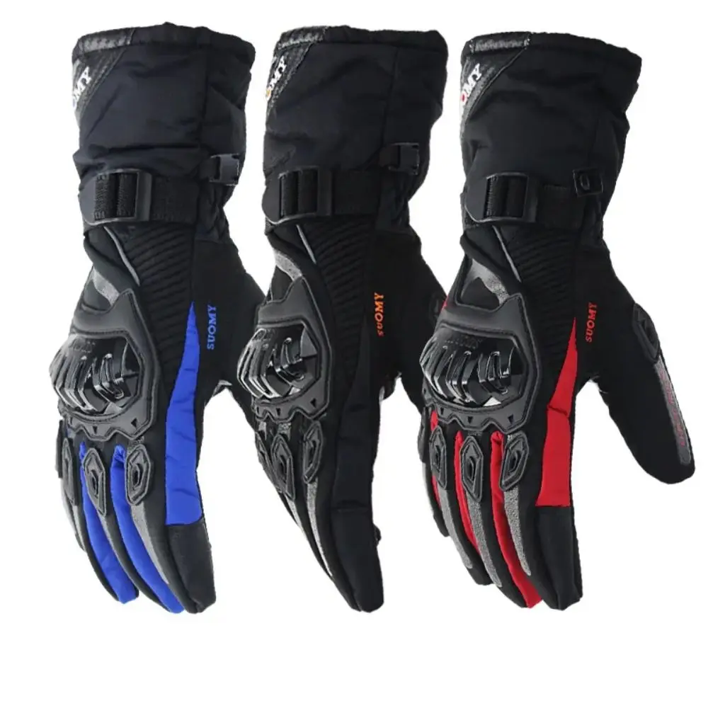 Winter Warm Motorcycle Gloves Touch Screen Windproof Winter Cycling Gloves Waterproof Racing Riding Gloves Outdoor Sports