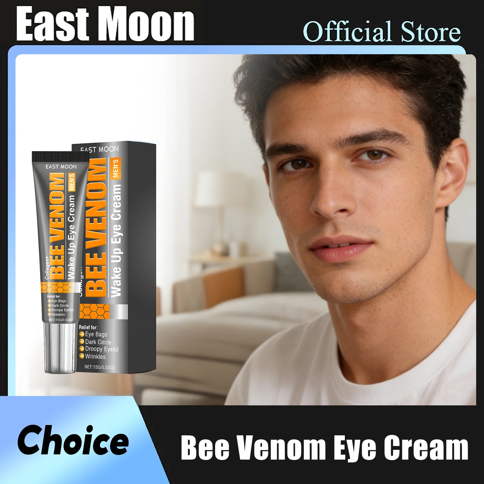 Bee Venom Eye Cream Hydrate Dry Eye Skin Reduce Dark Spot Fade Fine Line Firm Eye Contour Fast Absorb Effective Eye Firm Cream