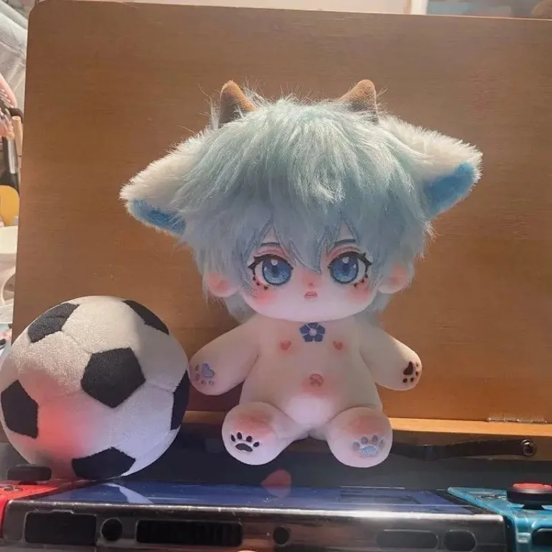 

Stuffed 20cm Anime Blue Lock Bingzhuyang Cosplay Plush Cotton Dolls With Skeleton Body Dress Up Toys for Kids Birthday Gifts