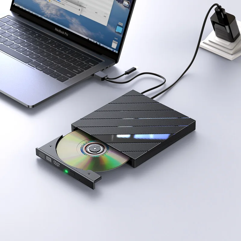 외부 USB 광학 드라이브 컴퓨터 외부 버너 범용 모바일 광학 드라이브 박스 노트북 데스크탑 외부 CD DVD 플레이어