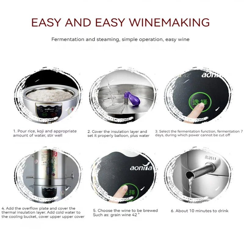 JB5A Brewery Machine Small Household Commercial Roasting Machine Roasting Equipment Fermentation Distillation Purification