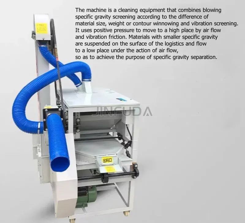 Wheat barley oats rye Specific gravity separator Grain seeds soybean sorting machine sesame corn Paddy Rice cleaning machine