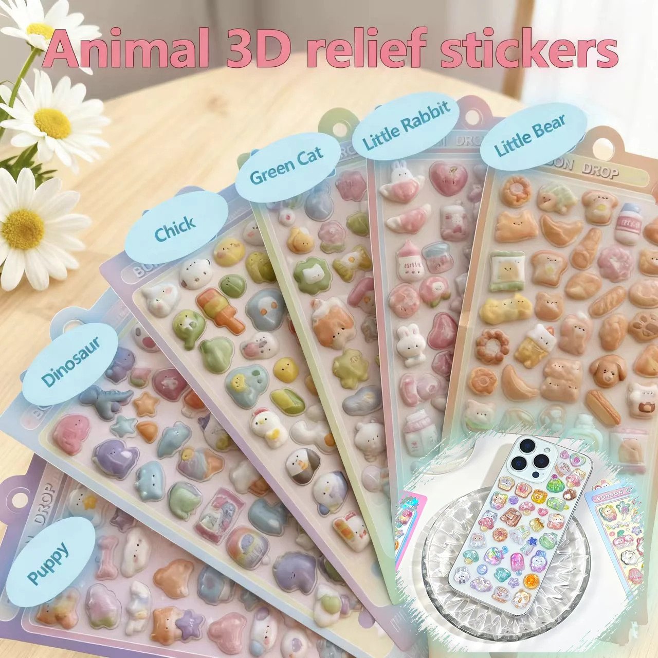 

New Tamagotchi Stickers Cartoon Mametchi Phone Case DIY Transparent Sticker Cute Mimitchi Hand Account Material Girls Gifts