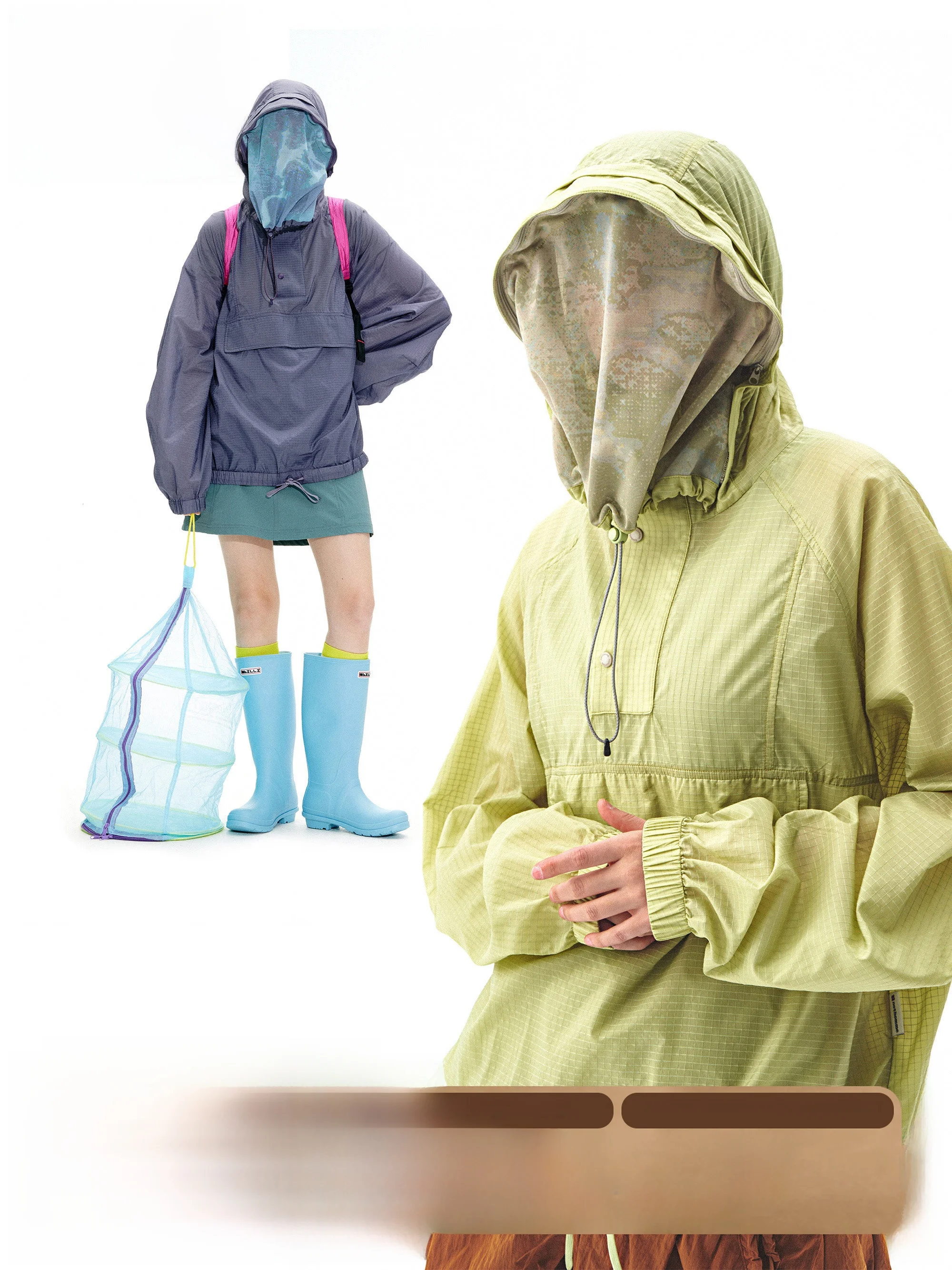 

Nome Outdoor UPF00 Skin-Caring Clothing Mosquito-Resistant Detachable Face Mask Sun-Protective Faionable Men's Wear