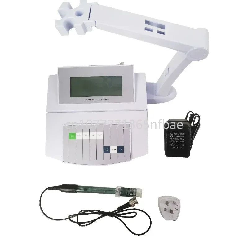 Instrument pH monitor with backlight display in the range of 0.00 to 14.00 pH, high-precision laboratory desktop pH meter testin