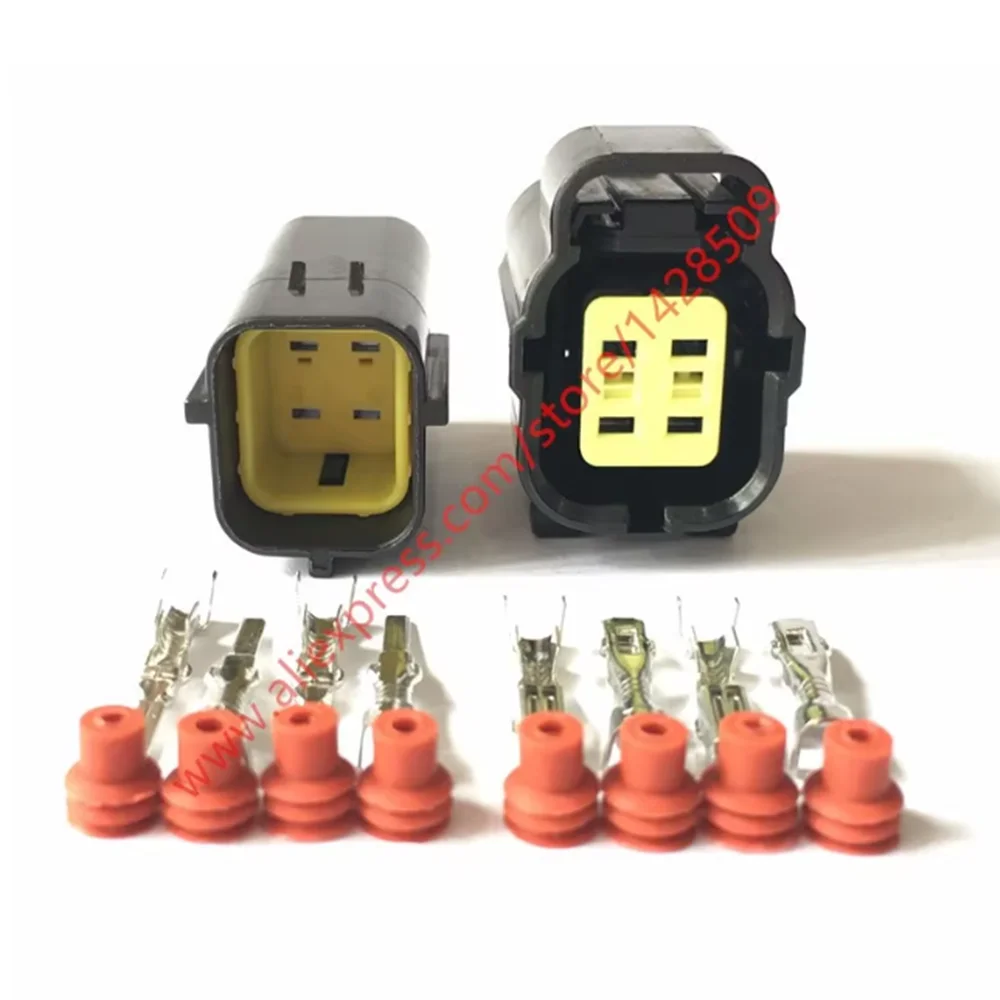 1 Set 4 Pin 174259-2 318623-5 Female And Male Way Waterproof Wire Connector Plug Car Auto Sealed Car Truck Denso Connectors