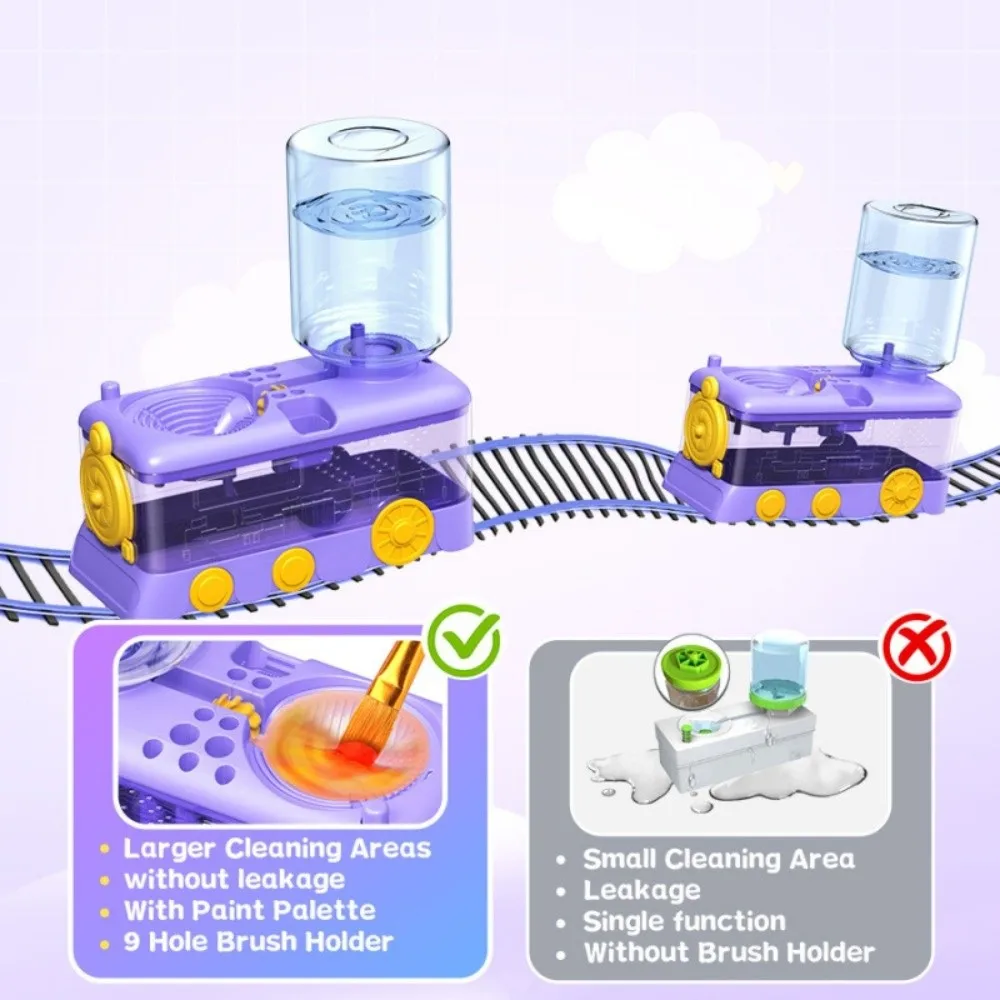 Rondella multifunzionale per pennelli con pulsante di scarico Macchina per la pulizia Dispositivo automatico per la pulizia dei pennelli per la circolazione dell'acqua