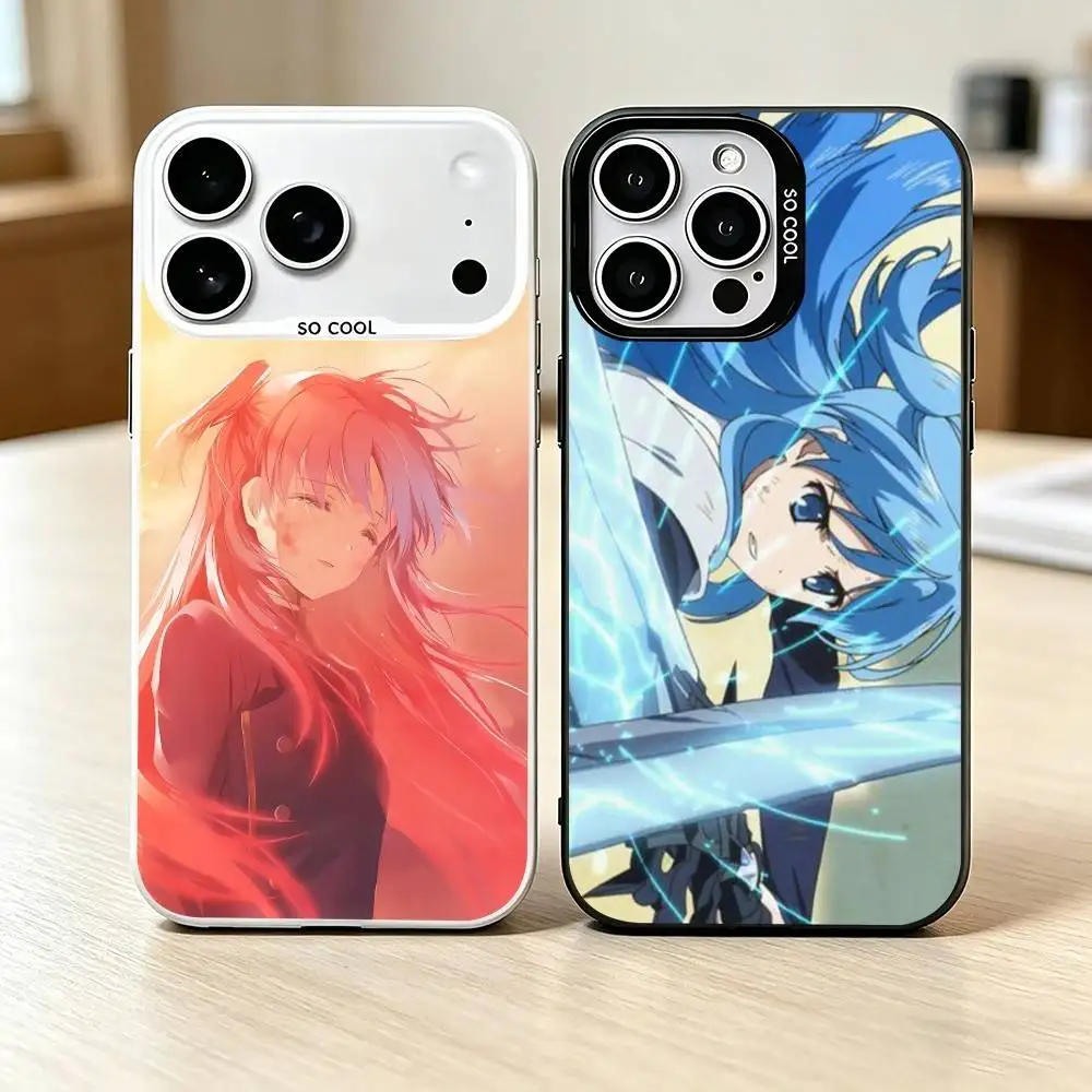 Чехол для телефона SukaSuka C-Chtholly Nota Seniorious для iPhone 17, 16, 15, 14, 13, 12, 11 Plus, Pro Max, XS, цветной серебристый чехол для телефона