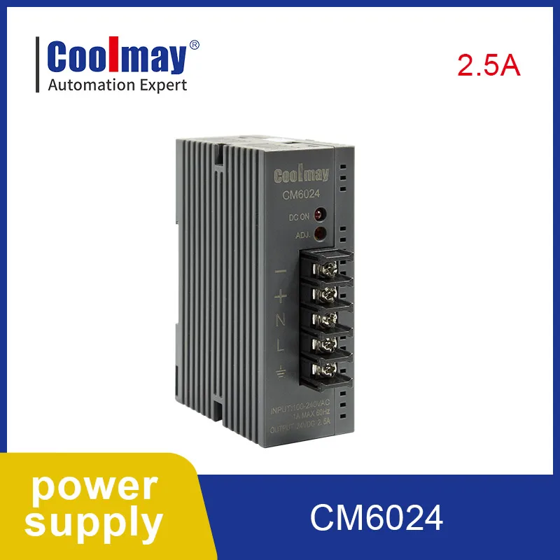 Coolmay manufactured  24V 2.5A 60w industrial power supply plc module