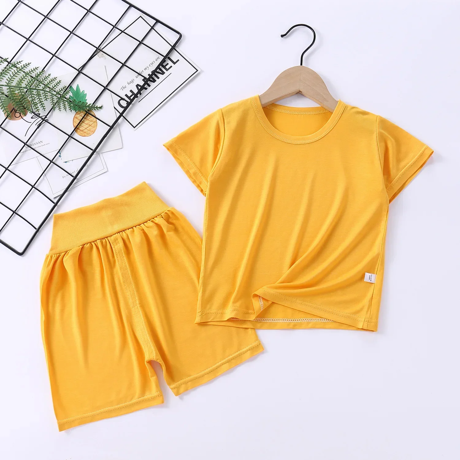 Spring Summer Baby Girls Clothes Pajamas Sets Kids Boy Modal Homewear Modal Nightwear Children's Indoor Clothing Pijamas Suit - view 3