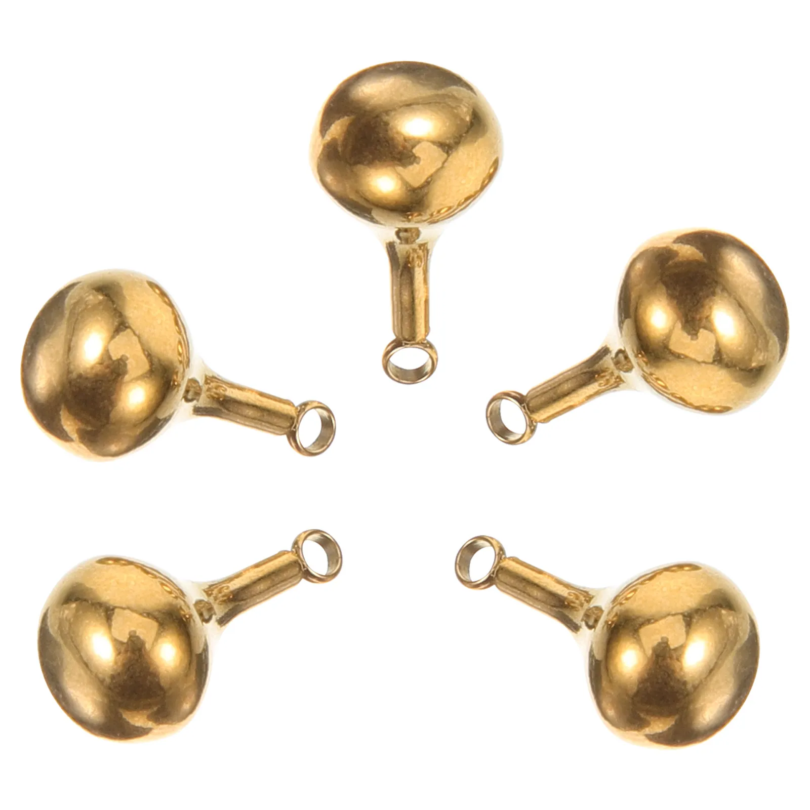 

5pcs Stainless Steel Gourd Charms for DIY Jewelry Making Necklace Earring Supplies Accessories Christmas Birthday Gifts