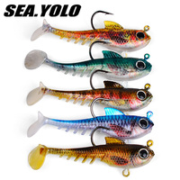 SeaYolo 6.5g-13.5g  Artificial Rubber Baits Printing Silicone Artificial Soft Fishing Lure  Fishing Tackle Goods For Bass Pike