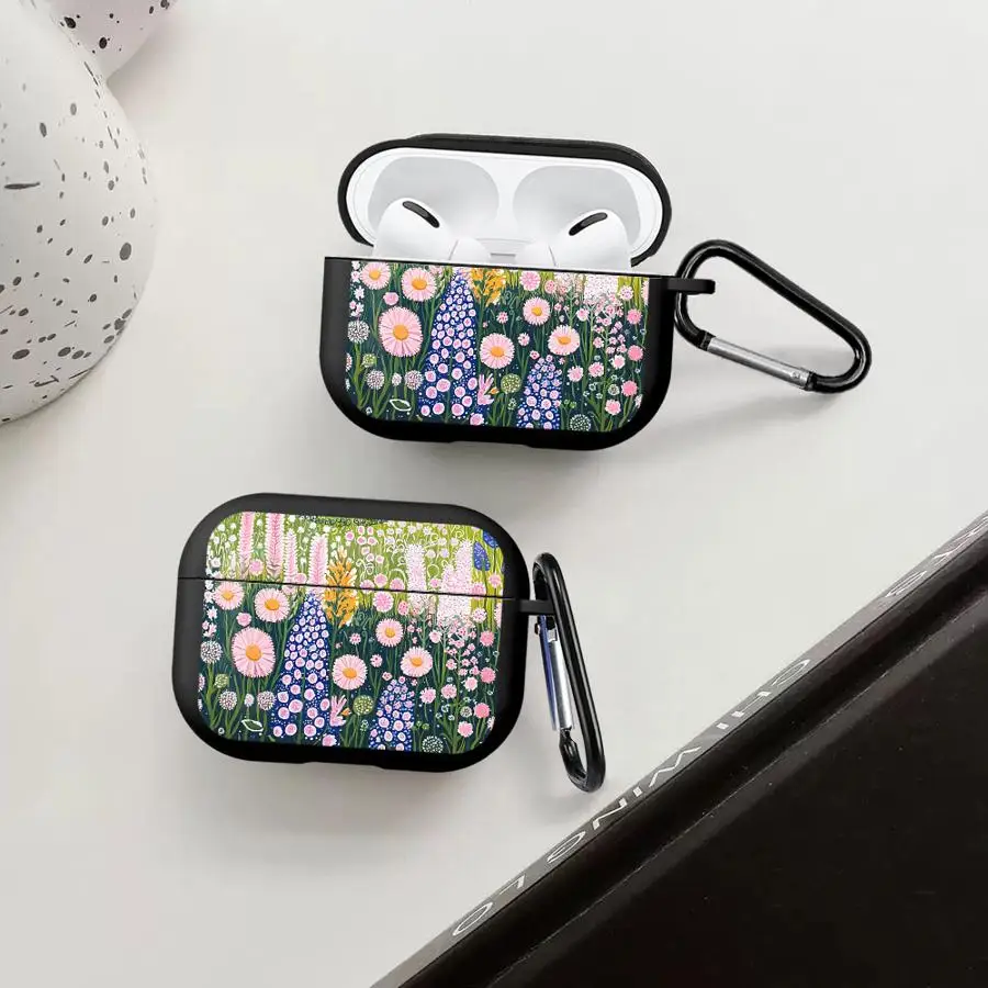 

Чехол для наушников Airpods Pro Pro2 1 3 4 2 Pro3, чехол с рисунком цветов и гор, мультяшный дизайн