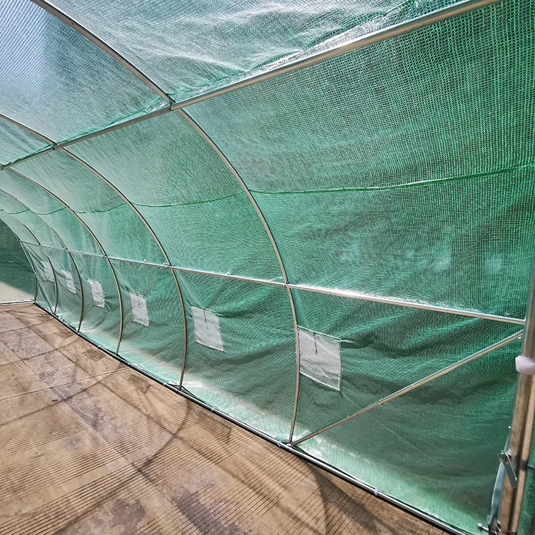 2025Wholesale Agricolo Pellicola di plastica di forma rotonda Casa verde Cornice in acciaio in stile cinese Serra agricola