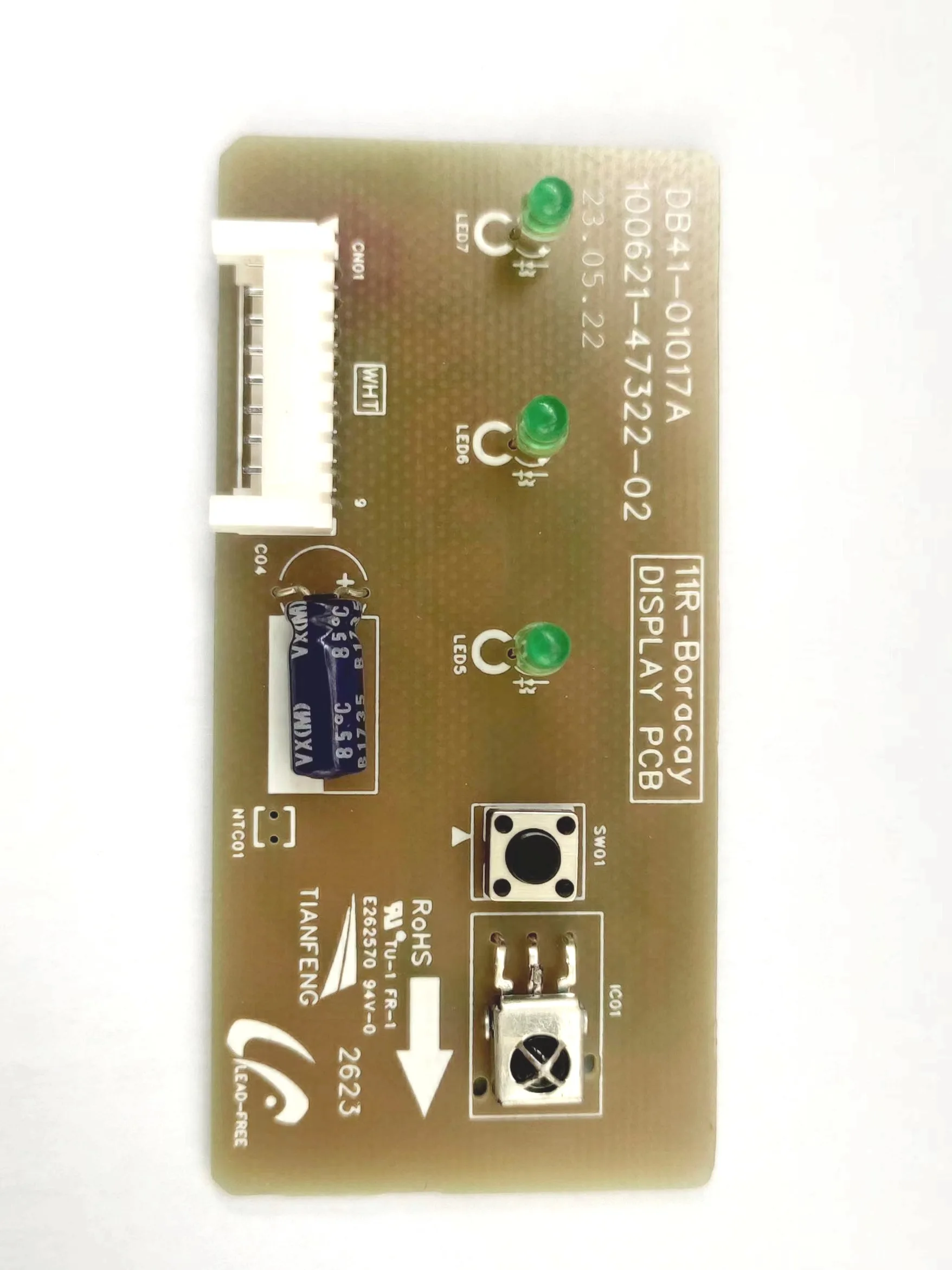 For Samsung Air Conditioner Indoor Unit Signal Receiving Control Board DB93-10861A Display PCB DB41-01017A Conditioning Part