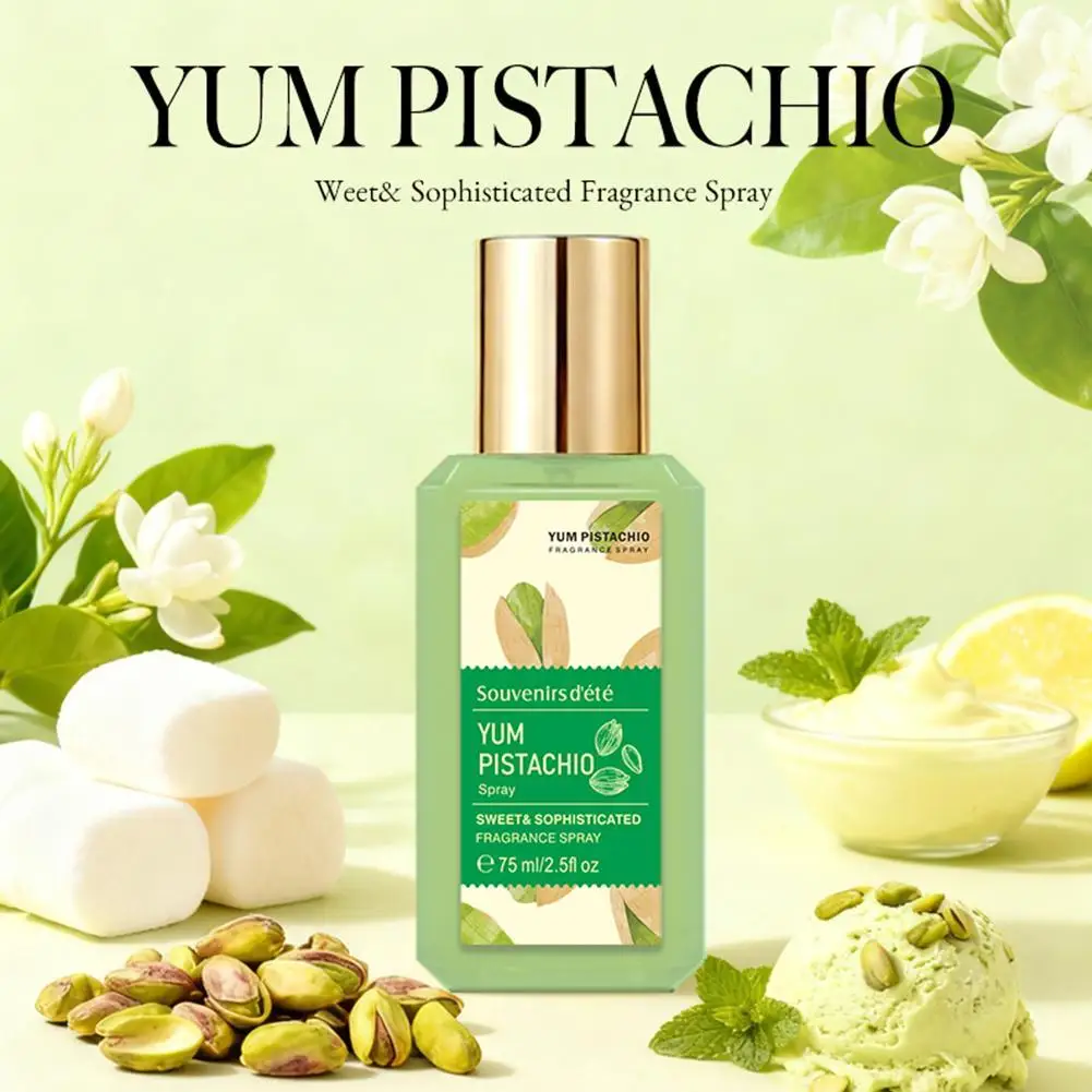 Spray de Fragancia con Aroma a Helado de Pistacho Dulce, Perfume con Aroma Gourmand Delicioso, Aroma Cálido y Duradero para Mujeres, Perfume de Uso Diario