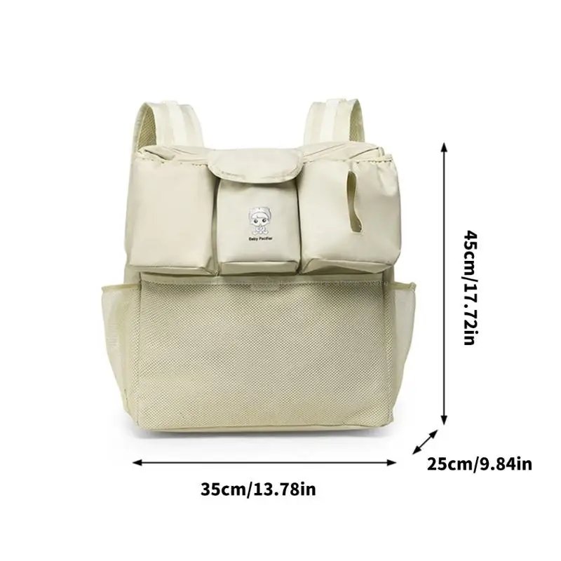 Adjunto cochecitos bolsas pañales gran tamaño con compartimentos separados correa ergonómica hombro