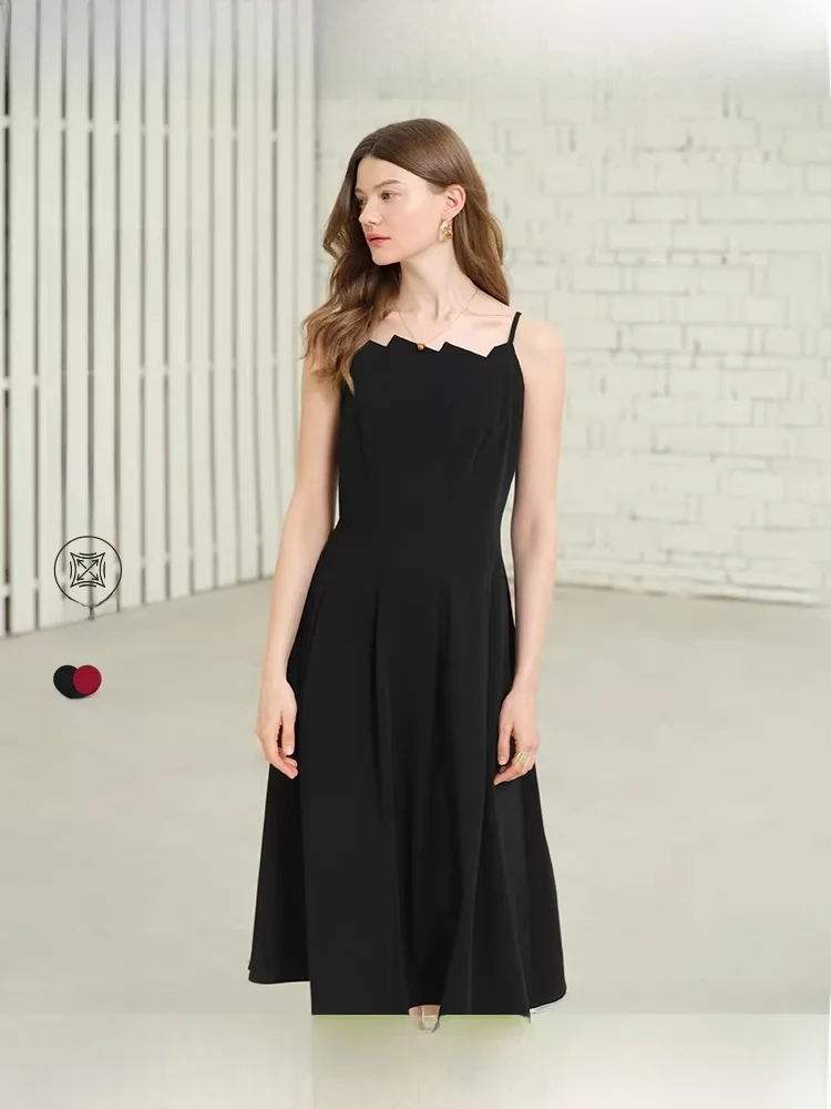 

Ele plus Size Women's Dr Double Version Paper Collar Waist Cinching Long Skirt Summer Season Polyester Viscose Spandex