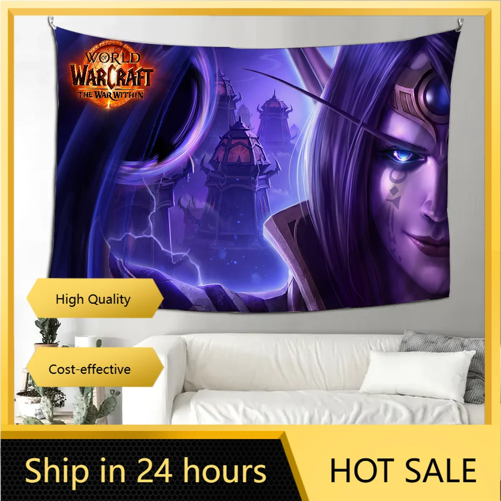 Voidweaver WOW Tapestry Decoration party Background Hanging Cloth Bedroom Tapestry Room Decor Aesthetic