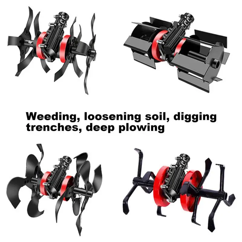 Garden Tiller Wheel Multi-purpose Alloy Ditching Wheel Rotary Cultivator Tool Hedge Trimmer Lawnmower Accessory Lawn Mower