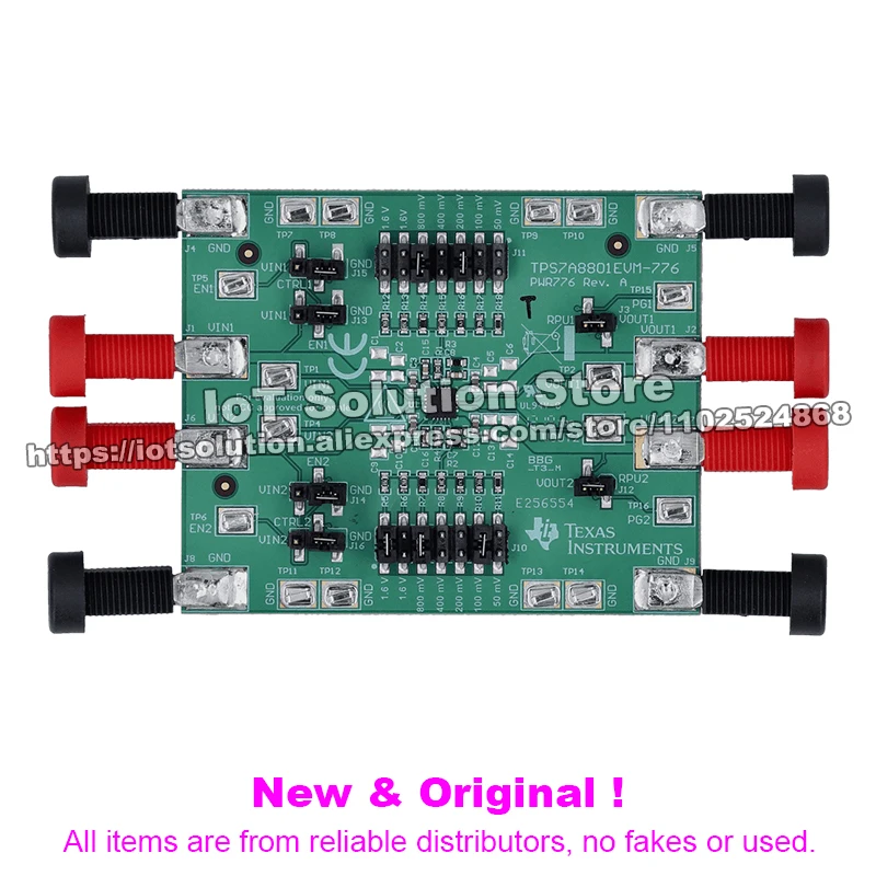 TPS7A8801EVM-776 TPS7A8801 Dual 1A Low-Noise (3.8μVRMS) LDO Voltage Regulator Evaluation Module TPS7A8801EVM 776