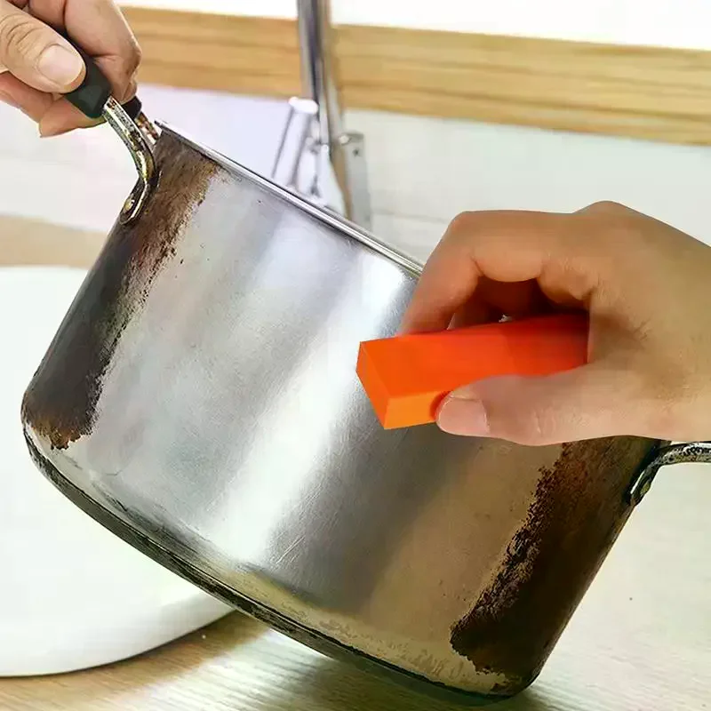 Steel Cleaning Eraser Efficient Rust Removal Safe For Kitchen Cookware Metal Surface Cleaning Stainless