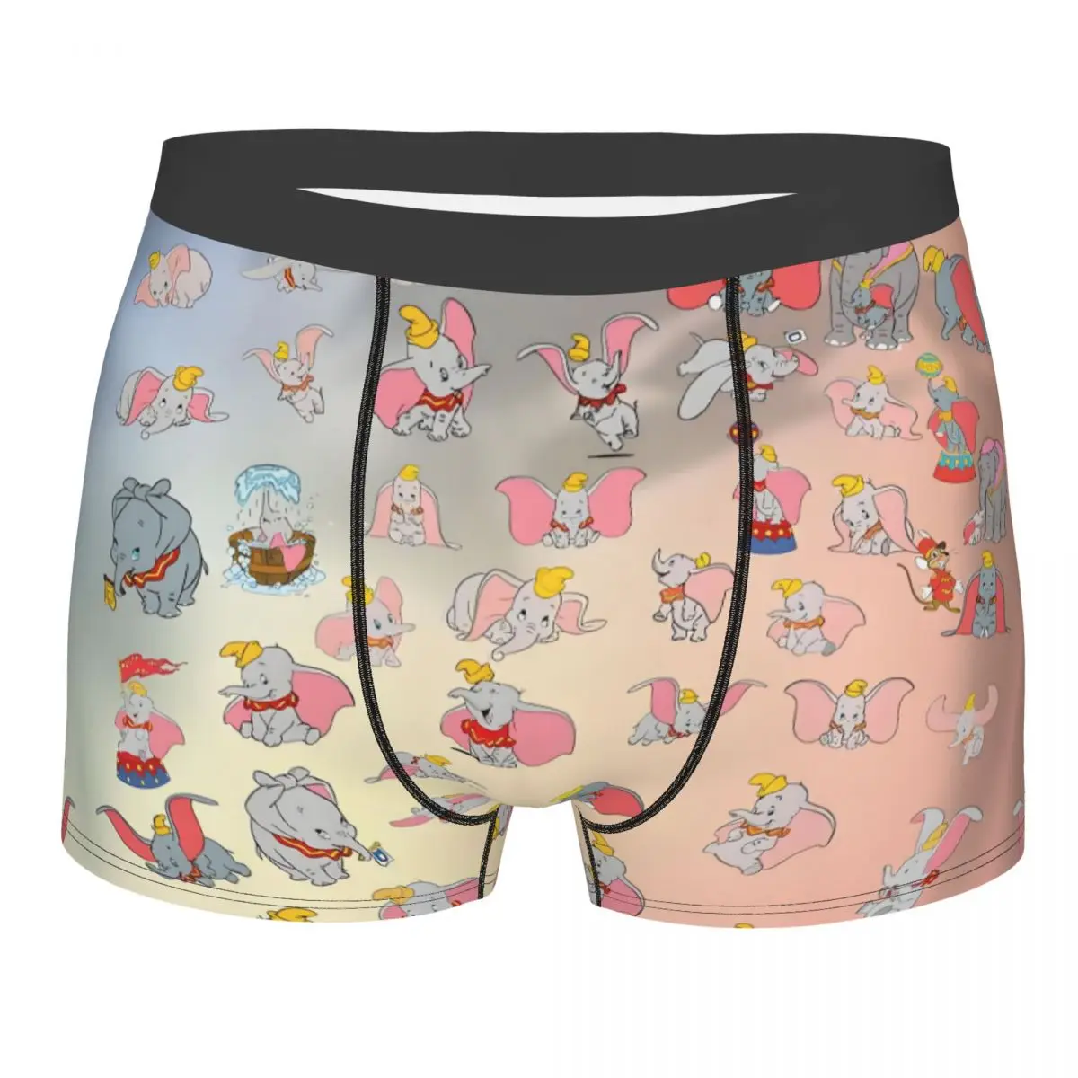 

Нижнее белье с героями мультфильмов Дамбо на заказ, мужские шорты-боксеры с милым слоном, трусы, мягкие трусы