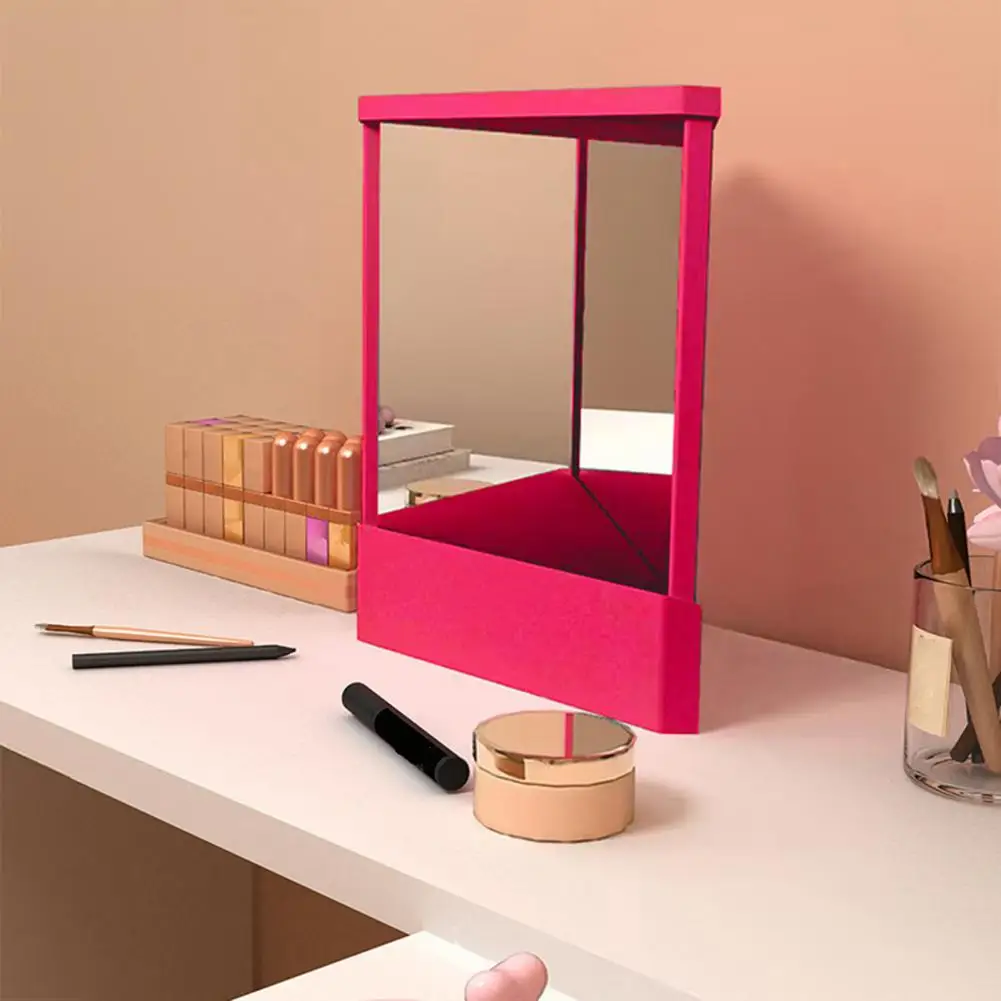 True Face Mirror Precision True Image Vanity Makeup Mirror Non-Magnifying Real Reflections Beauty Mirror Tabletop Ornament