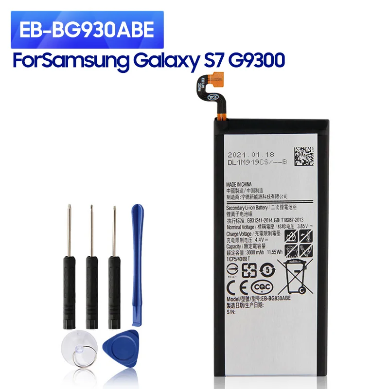 

New Replacement Battery EB-BG930ABE For Samsung GALAXY S7 G930F G930A G9300 G9308 SMG9300 EB-BG930ABA 3000mAh