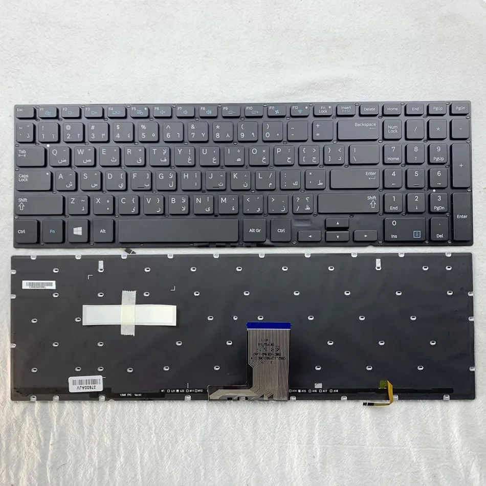 

Arabic Backlit Keyboard for Samsung NP880Z5E 880Z5E NP870Z5E 870Z5E NP770Z5E 770Z5E NP780Z5E NP670Z5E-X01CL -X02CL Ativ Book 6