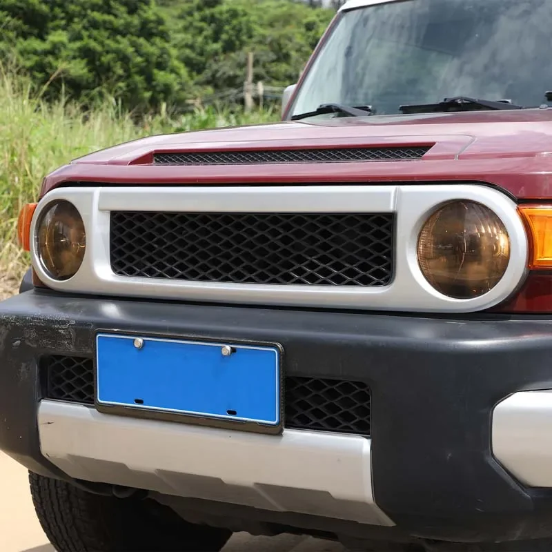 For Toyota FJ cruiser 2007-2021 ABS transparent blackened headlight housing car headlight protection cover exterior accessories