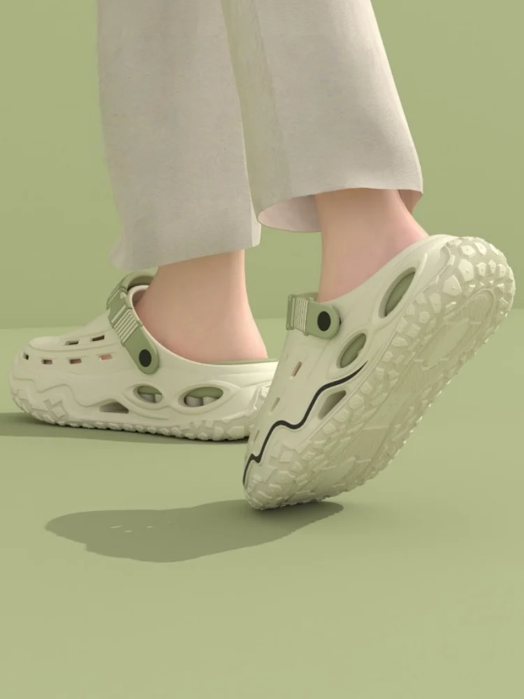 Neue Frühlings- und Sommer-Clogs mit Fußgewölbestütze, bequem, weich, dicksohlig, atmungsaktiv für Damen und Herren, geeignet für den Innen- und Außenbereich, modisch und vielseitig für den täglichen Gebrauch. – Detail 3
