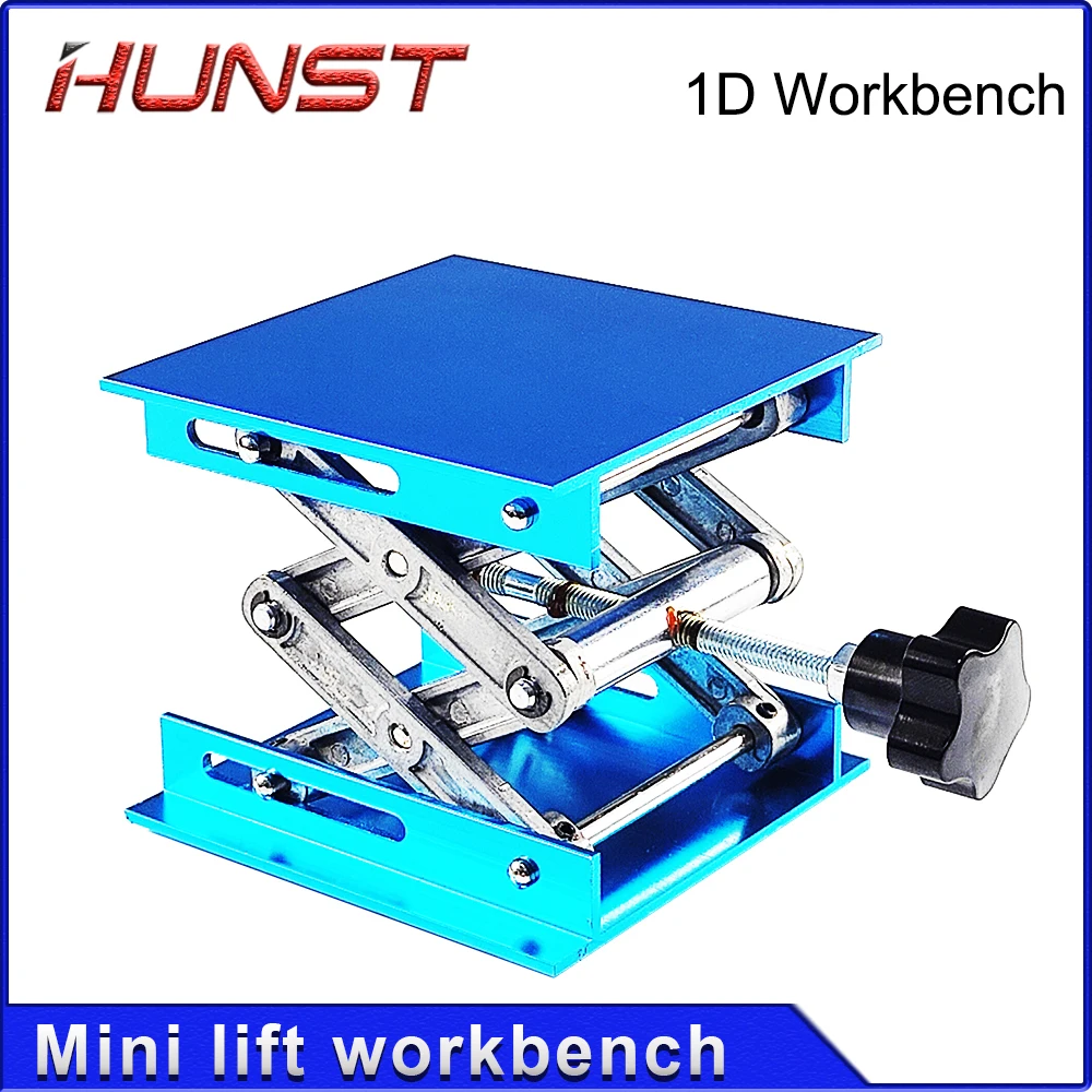 HUNST Lift Table Lab Plate Jack Scissor Stand Platform Router Workbench Table Woodworking Lift Laboratory Carpentry Tools