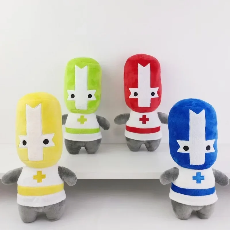 26cm Castle Crashers Plush Toys  Adorable 4-Color Set Inspired by the Hit Game! Perfect Birthday Gift for Kids and Collectors