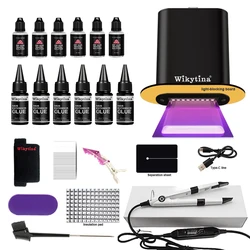 Professional UV Light Hair Extensions Kit 2026 V light UV curing Machine with Tools and Glue for Salon Use Affordable Set