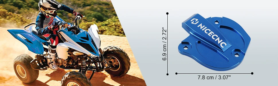 NICECNC für YFZ450R 2009-2026 ATV Gashebelabdeckung für Yamaha Raptor 700 2015-2026 Raptor 700R 2013-2026 YFZ450RSE Aluminium – Detail 6