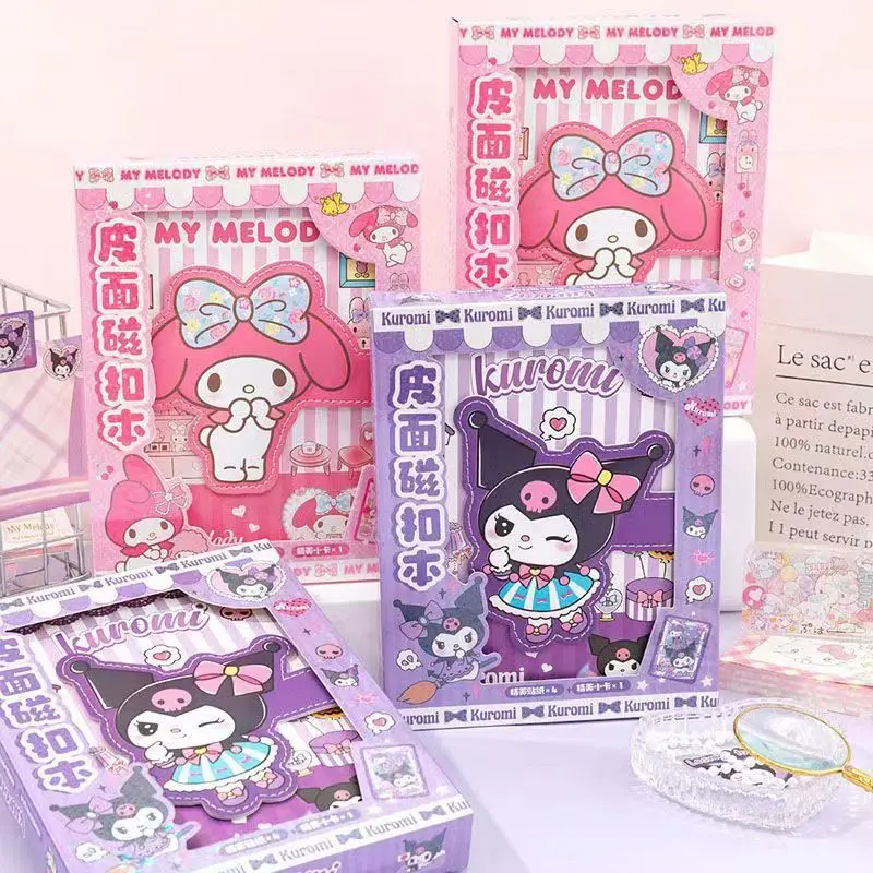 

Sanrio Kuromi Melody школьные принадлежности ученическая игрушка наклейка детская книга для письма набор блокнот Подарочная коробка для детей начальной школы