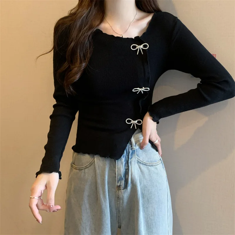 Hollow Out Sweaters Women Fashion Irregular Harajuku Streetwear Knit Jumpers Female Thin Loose Lazy Wind Pullovers