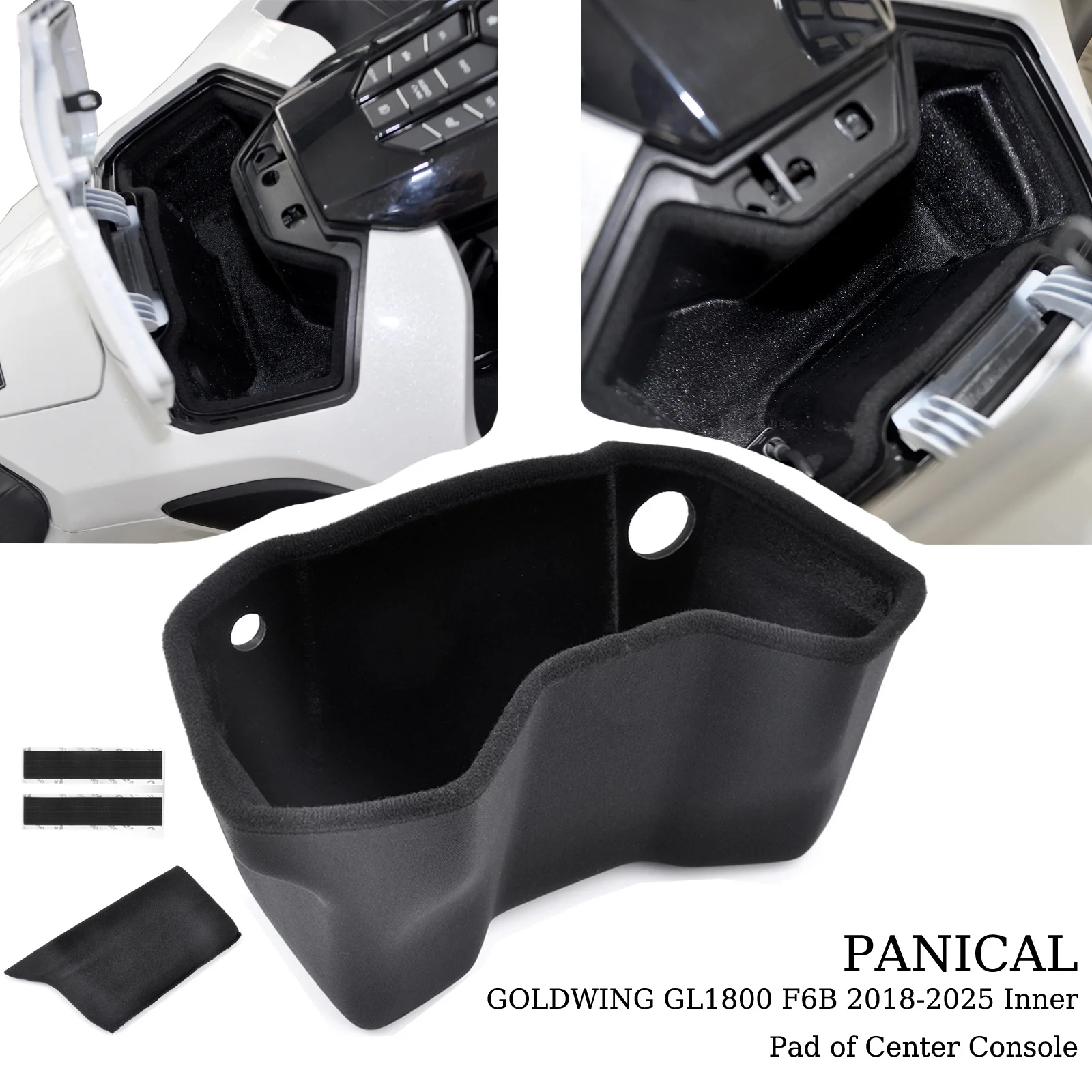 PANICAL Goldwing Glove Box for Honda GoldWing GL1800 F6B 2018-2026 Motorcycle Central Control Box Pad Storage Inner Accessories