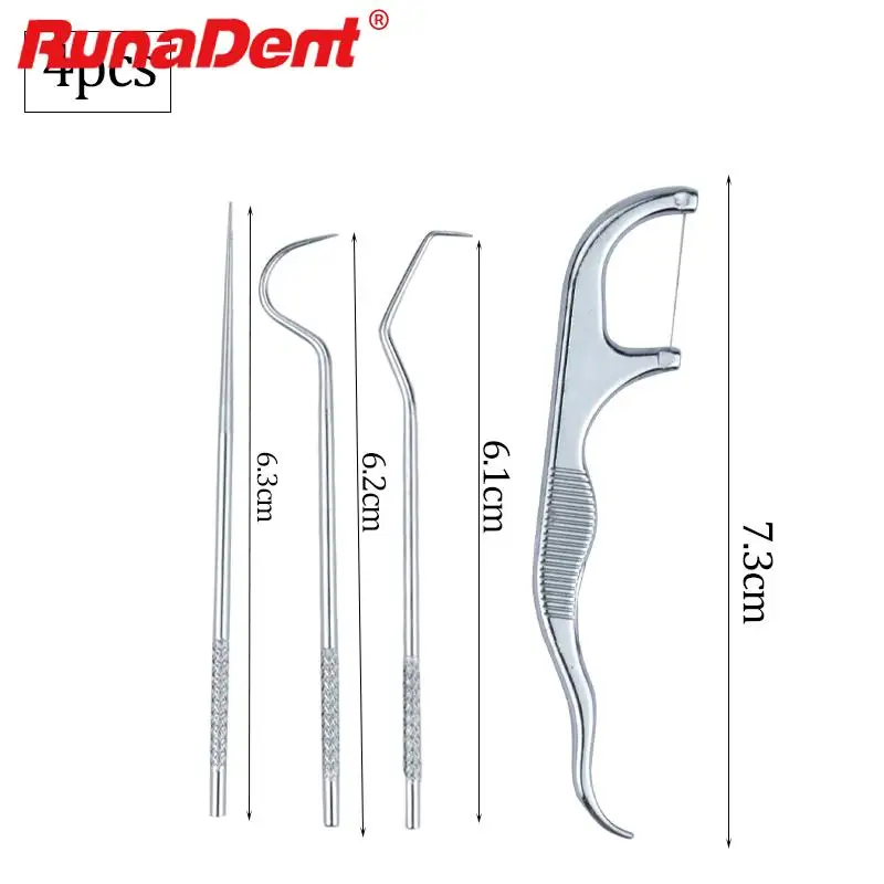 

1 Set Stainless Steel Toothpick Set Portable Oral Cleaning Tools Tooth Flossing Artifact Outdoor Picnic Camp Reusable Toothpick